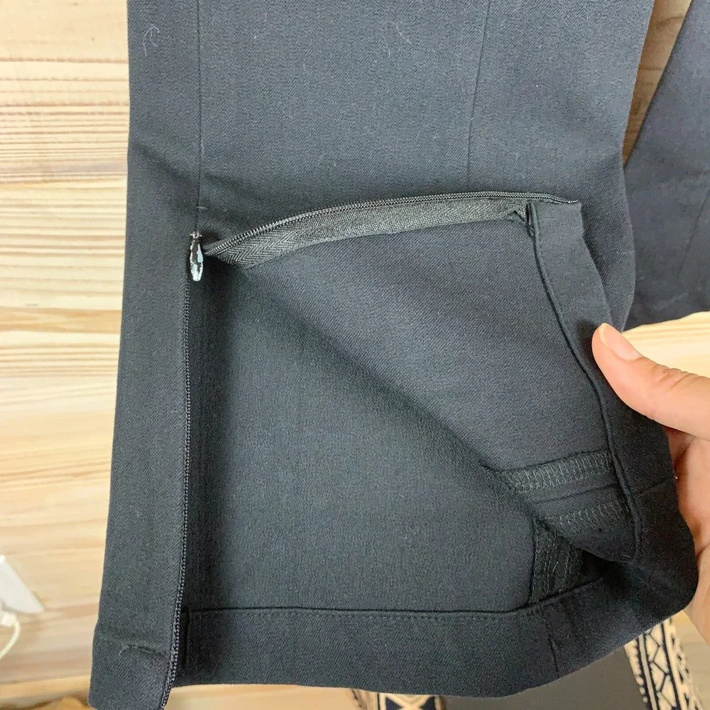 BAILEY 44 Pants‎ Women Small Cropped Straight Black Stretch Career Minimalist